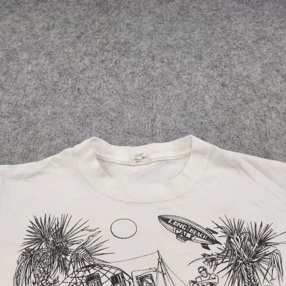 Vintage Y2K Sublime Shirt Mens Small White Skunk Records Long Beach Concert Band - Picture 6 of 10